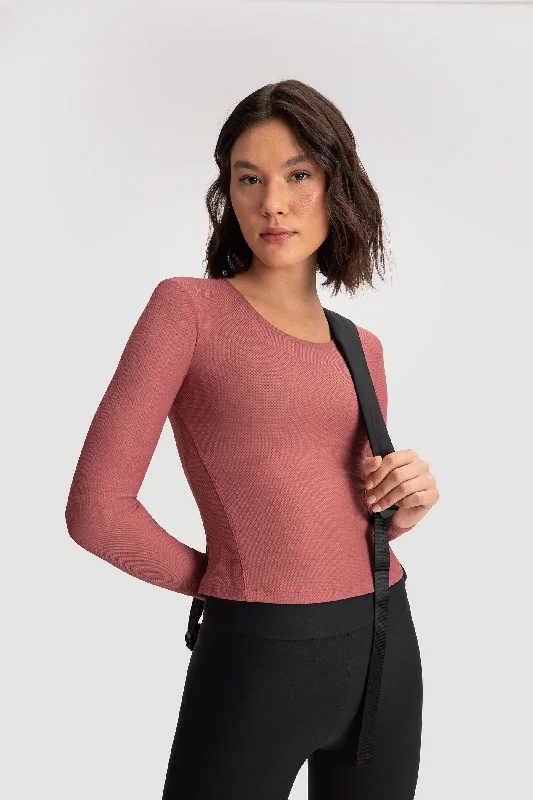 Airy Long T-Shirt Seamless Knitted Crochet