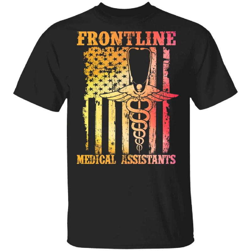 Frontline Medical Assistant Cute Medical Symbol On American Flag Shirt Matching Nurse Doctor Medical Gifts T-Shirt Terry Blend Velvet Blend Canvas Blend Frontline Medical Assistant Cute Medical Symbol On American Flag Shirt Matching Nurse Doctor Medical Gifts T-Shirt Terry Blend Velvet Blend Canvas Blend