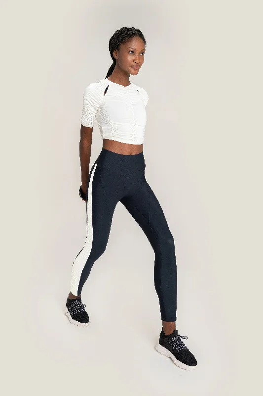 Hype Stretch Leggings Comfortable Zip-Up Leggings