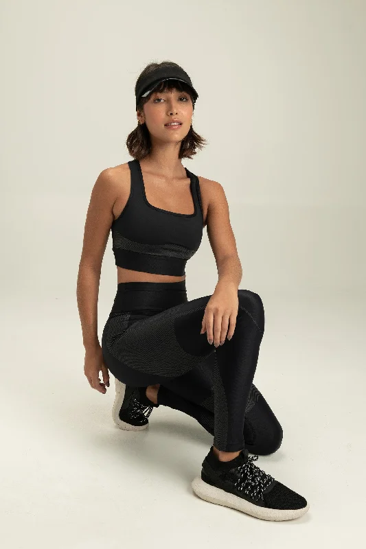 Allure® Mat Leggings Comfortable Ribbed Sports Leggings