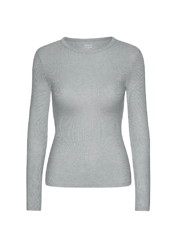 Organic Rib LS T-Shirt Zippered Buttoned Snapped