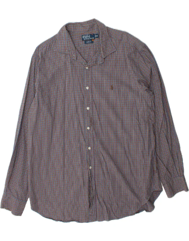 POLO RALPH LAUREN Mens Stanton Classic Fit Shirt 2XL Blue Check Cotton Jersey Fabric Tulle Fabric Batik Fabric POLO RALPH LAUREN Mens Stanton Classic Fit Shirt 2XL Blue Check Cotton Jersey Fabric Tulle Fabric Batik Fabric