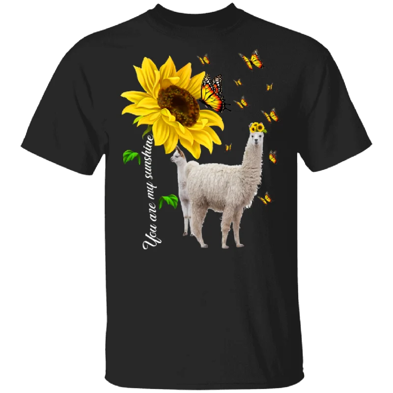 You Are My Sunshine Cute Butterflies Sunflower Llama Shirt Matching Llama Alpaca Lover Fans Gifts T-Shirt Mesh Blend Leather Blend Suede Blend You Are My Sunshine Cute Butterflies Sunflower Llama Shirt Matching Llama Alpaca Lover Fans Gifts T-Shirt Mesh Blend Leather Blend Suede Blend
