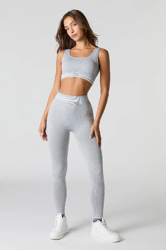 Sommer Ray Seamless Striped Waist Active Legging Fashionable Minimal Active Leggings Sommer Ray Seamless Striped Waist Active Legging Fashionable Minimal Active Leggings