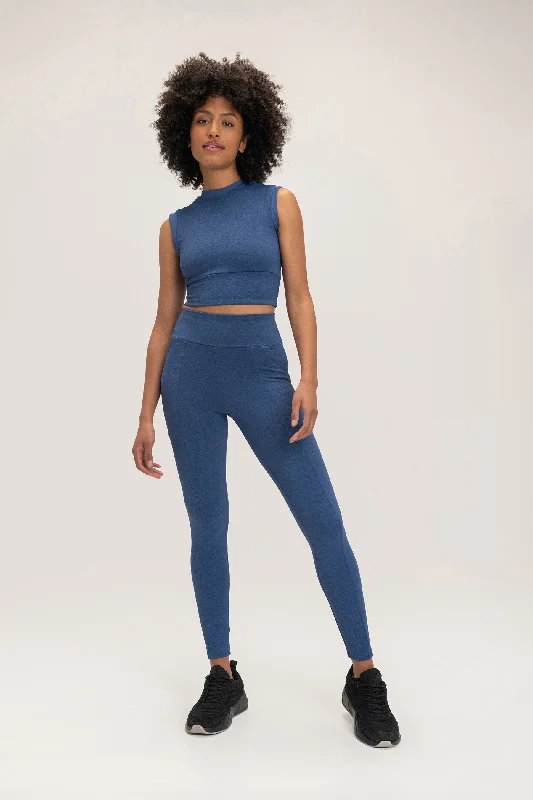 Jacquard Street Leggings Comfortable Capri-Length Leggings