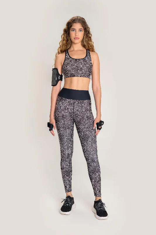Bamboo Stripe Leggings Comfortable Tummy Shaping Leggings