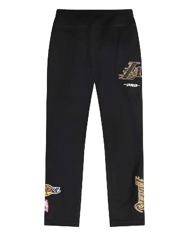 NBA LOS ANGELES LAKERS CLASSIC BIG GIRLS  LEGGING (BLACK) Trendy Activewear Leggings
