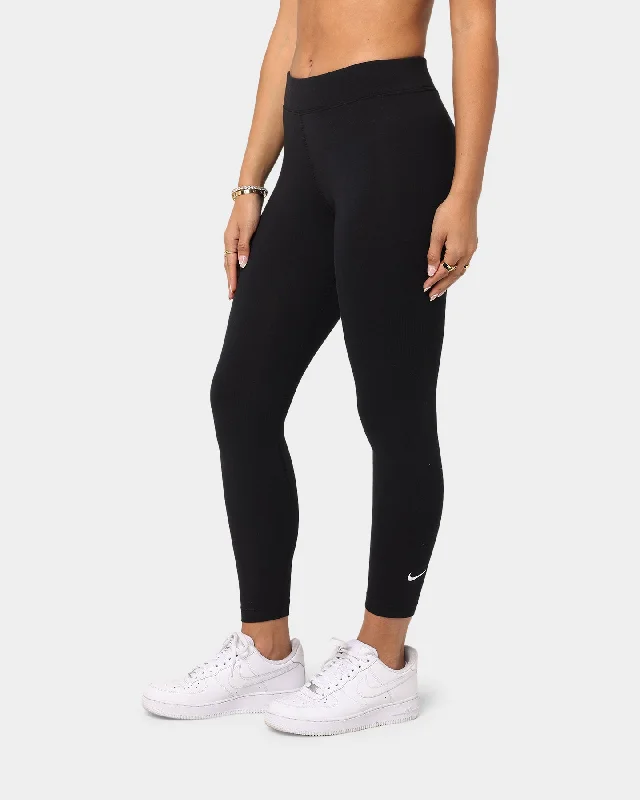 Nike Women's Nike Sportswear Essential 7/8 Leggings Black/White Chic Floral Print Leggings