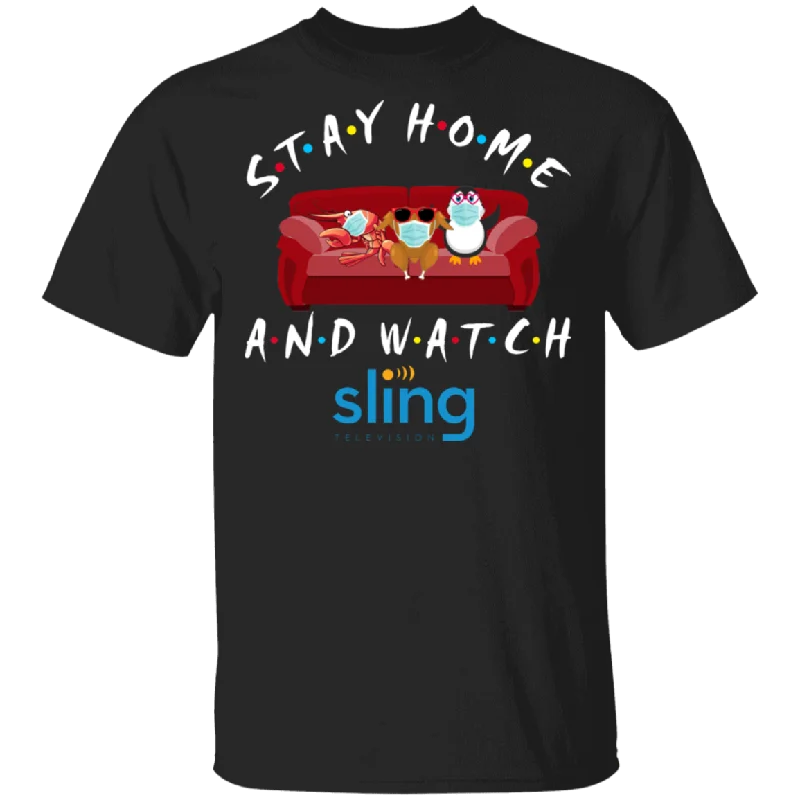 Stay Home And Watch Sling Television Funny Shrimp Turkey Penguin Sit On Sofa Shirt Matching Sling TV Show Lover Fans Gifts T-Shirt V-Neck T-Shirt Long Sleeve Cotton Stay Home And Watch Sling Television Funny Shrimp Turkey Penguin Sit On Sofa Shirt Matching Sling TV Show Lover Fans Gifts T-Shirt V-Neck T-Shirt Long Sleeve Cotton