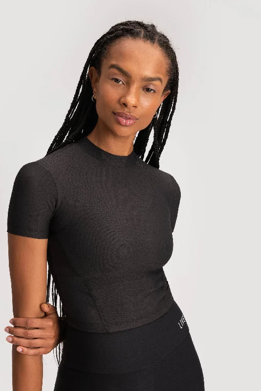 Airy Cropped T-Shirt Anti-Shrink Durable Soft