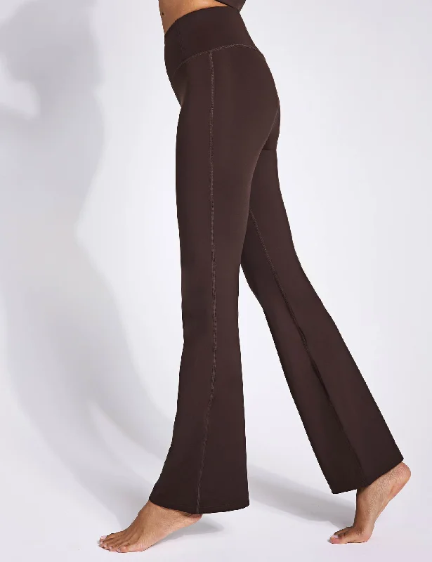 Compressive Flare Legging - Cocoa Bean Comfortable Running Leggings
