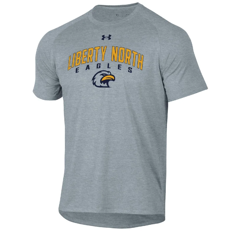 Liberty North Eagles TRUE GRAY HEATHERED T-SHIRT - Under Armour Chenille Blend Fleece Blend Nylon Blend Liberty North Eagles TRUE GRAY HEATHERED T-SHIRT - Under Armour Chenille Blend Fleece Blend Nylon Blend