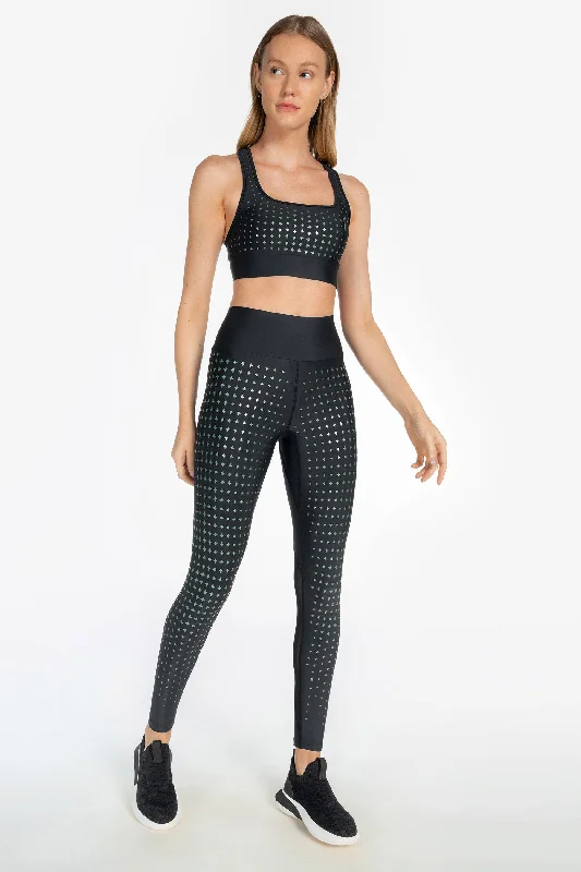 Cyber Holographic Legging Comfortable Athletic Tights