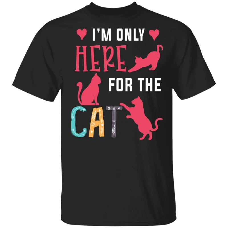 I'm Only Here For The Cat Funny Floral Cat Shirt Matching Cat Lover Owner Women Mother's Day Gifts T-Shirt Sequined Glittery Shiny I'm Only Here For The Cat Funny Floral Cat Shirt Matching Cat Lover Owner Women Mother's Day Gifts T-Shirt Sequined Glittery Shiny