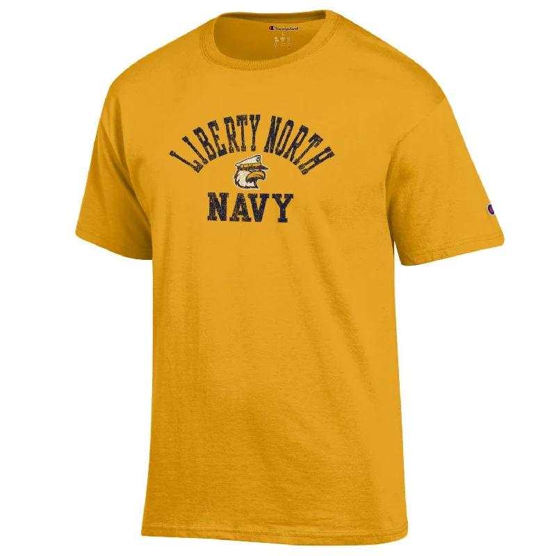 Liberty North Eagles CHAMPION GOLD T-Shirt - Champion Modern Contemporary Chic