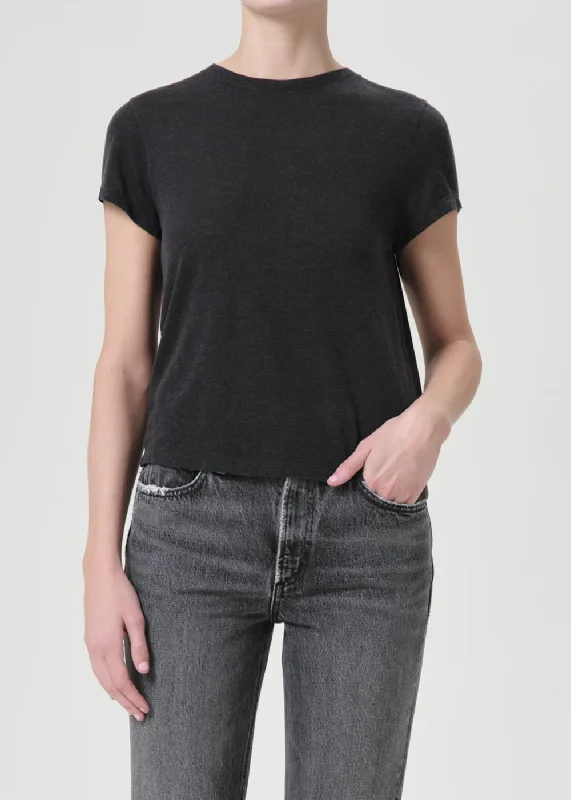 Adine Shrunken T-Shirt Handmade Hand-knitted Hand-woven