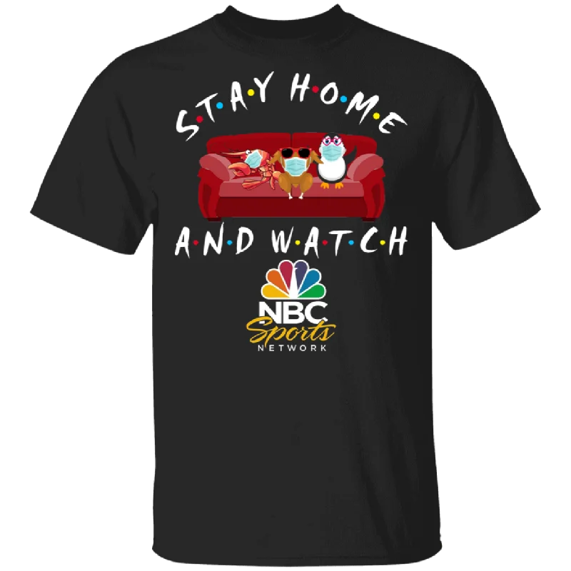 Stay Home And Watch NBC Sports Funny Shrimp Turkey Penguin Sit On Sofa Shirt Matching NBC TV Show Lover Fans Gifts T-Shirt Zippered Front Buttoned Front Snap Front Stay Home And Watch NBC Sports Funny Shrimp Turkey Penguin Sit On Sofa Shirt Matching NBC TV Show Lover Fans Gifts T-Shirt Zippered Front Buttoned Front Snap Front