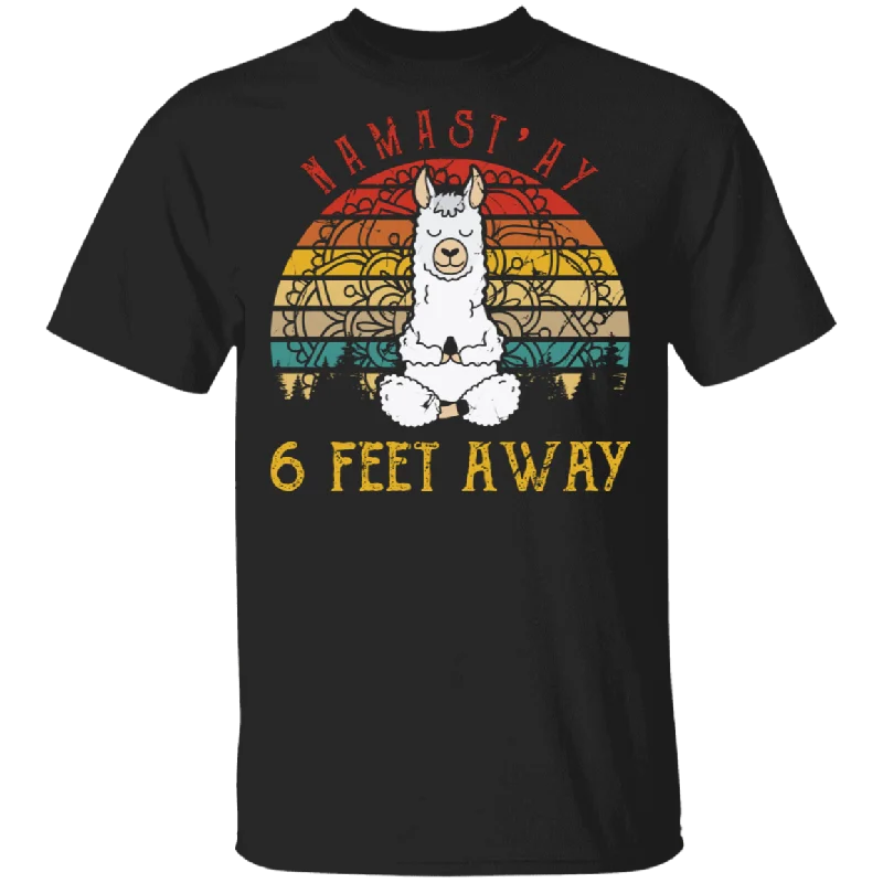 Vintage Retro Namast'ay 6 Feet Away Cute Meditating Llama Shirt Matching Llama Lover Meditation Yoga Gifts T-Shirt Chenille Blend Fleece Blend Nylon Blend Vintage Retro Namast'ay 6 Feet Away Cute Meditating Llama Shirt Matching Llama Lover Meditation Yoga Gifts T-Shirt Chenille Blend Fleece Blend Nylon Blend