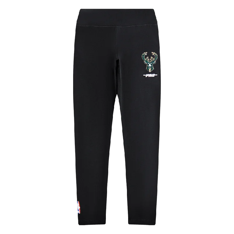 NBA MILWAUKEE BUCKS RETRO CLASSIC BIG GIRLS LEGGING (BLACK) Fashionable Plus-Size Activewear NBA MILWAUKEE BUCKS RETRO CLASSIC BIG GIRLS LEGGING (BLACK) Fashionable Plus-Size Activewear
