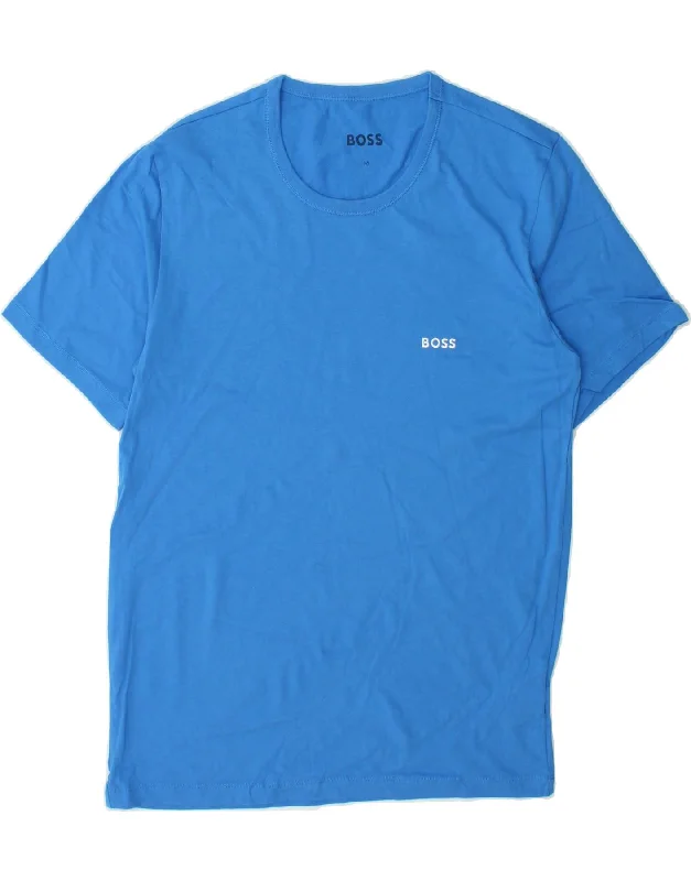 HUGO BOSS Mens T-Shirt Top Medium Blue Cotton Jersey Fabric Tulle Fabric Batik Fabric HUGO BOSS Mens T-Shirt Top Medium Blue Cotton Jersey Fabric Tulle Fabric Batik Fabric