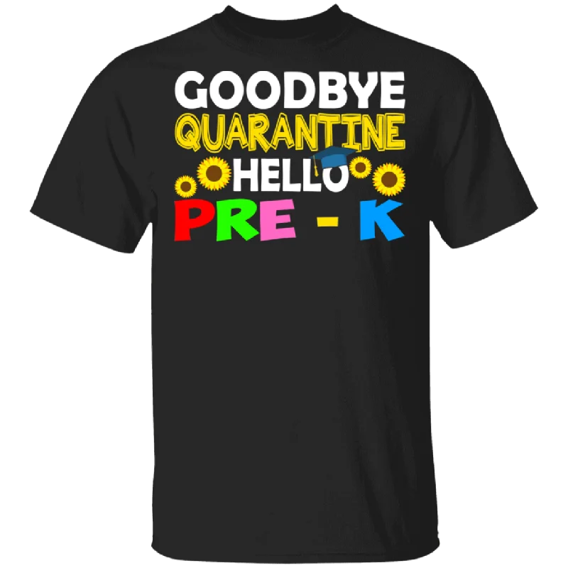 Goodbye Social Distancing Hello Pre-K Cute Sunflower Shirt Matching Pre-k Preschool Kindergarten Student Teacher Gifts T-Shirt Ribbed Striped Patterned Goodbye Social Distancing Hello Pre-K Cute Sunflower Shirt Matching Pre-k Preschool Kindergarten Student Teacher Gifts T-Shirt Ribbed Striped Patterned
