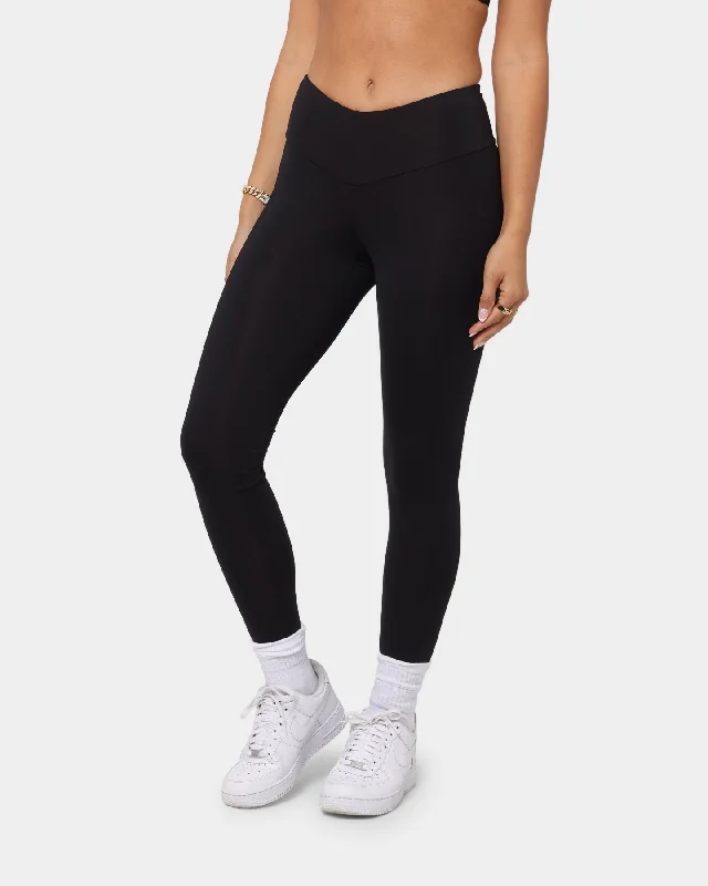 Champion Women's Lifestyle V Waist Legging Black Chic Printed Yoga Pants