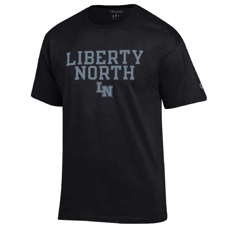 Liberty North Eagles BLACK OUT T-Shirt - Champion Layered Multi-layer Single Layer