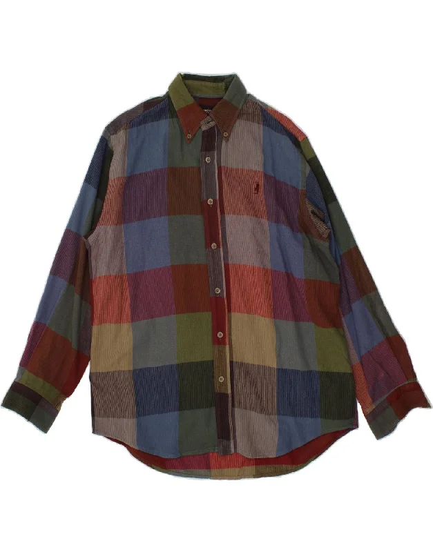 MARLBORO CLASSICS Mens Shirt Large Multicoloured Check Acrylic Fleece Fabric Down Fabric Feather Fabric MARLBORO CLASSICS Mens Shirt Large Multicoloured Check Acrylic Fleece Fabric Down Fabric Feather Fabric