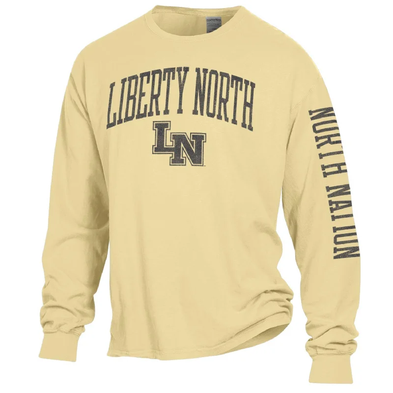 Liberty North Eagles SQUASH COMFORT WASH LS T-Shirt - Gear Cozy Warm Stylish