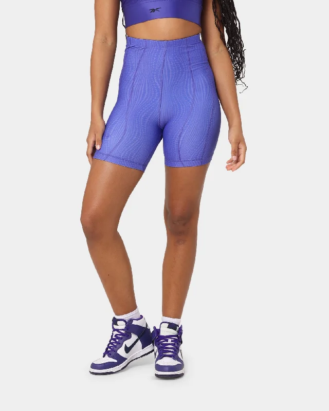Reebok X Cardi B Legging Shorts Ultimate Purple Stylish Capri Leggings