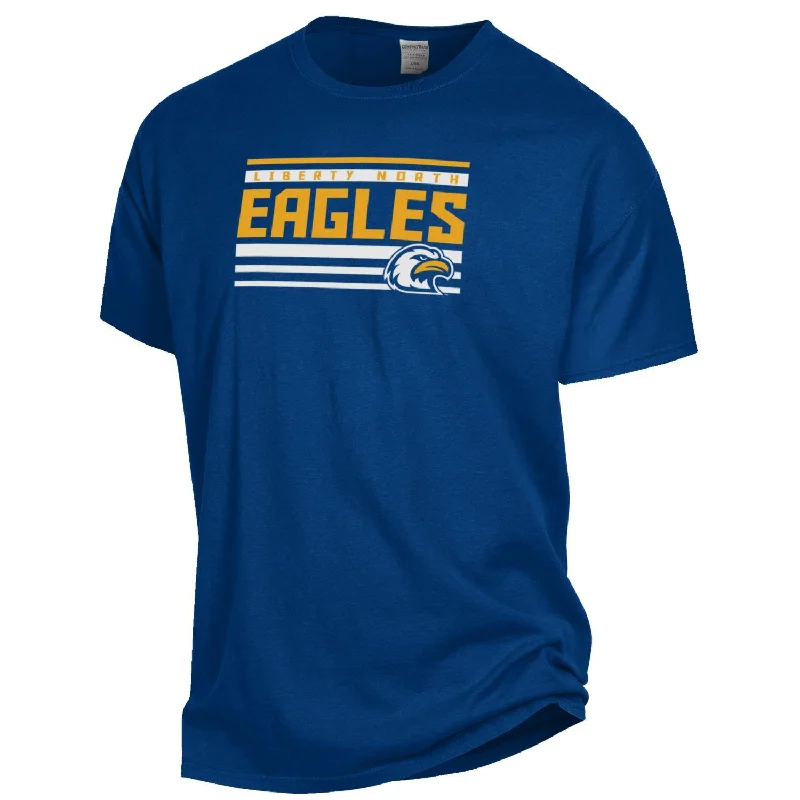 Liberty North Eagles Navy Short Sleeve T-Shirt - Comfort Wash Handmade Hand-knitted Hand-woven Liberty North Eagles Navy Short Sleeve T-Shirt - Comfort Wash Handmade Hand-knitted Hand-woven