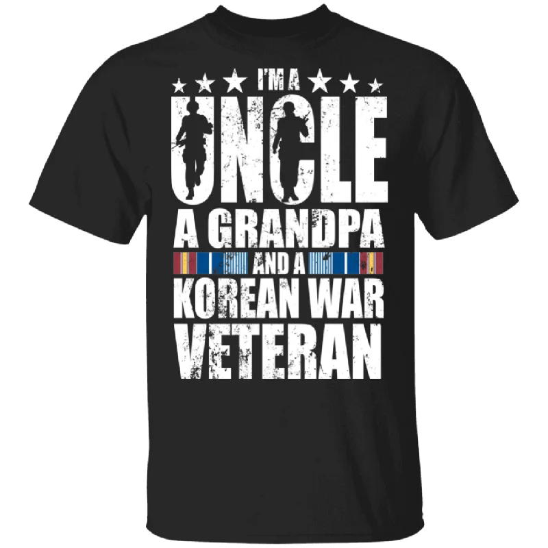 I'm A Uncle A Grandpa And A Korean War Veteran Father's Day Gifts T-Shirt Mesh Canvas Denim I'm A Uncle A Grandpa And A Korean War Veteran Father's Day Gifts T-Shirt Mesh Canvas Denim