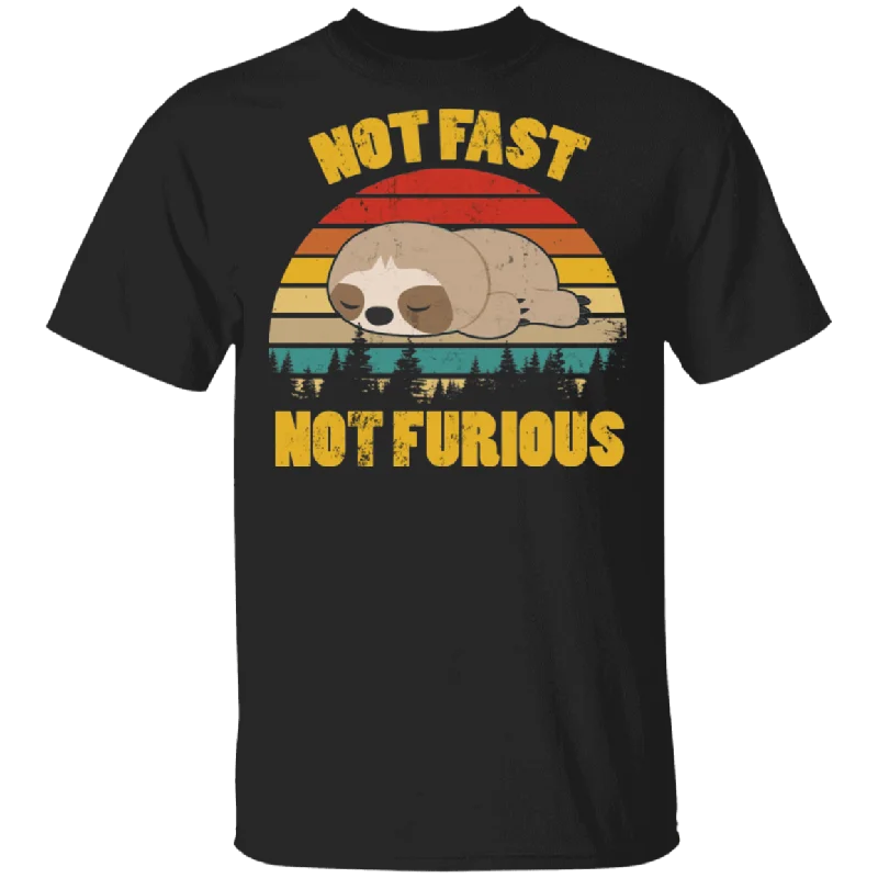 Vintage Retro Not Fast Not Furious Funny Sleeping Sloth Shirt Matching Men Women Sloth Lover Owner Gifts T-Shirt Collared Crew Neck Turtle Neck Vintage Retro Not Fast Not Furious Funny Sleeping Sloth Shirt Matching Men Women Sloth Lover Owner Gifts T-Shirt Collared Crew Neck Turtle Neck