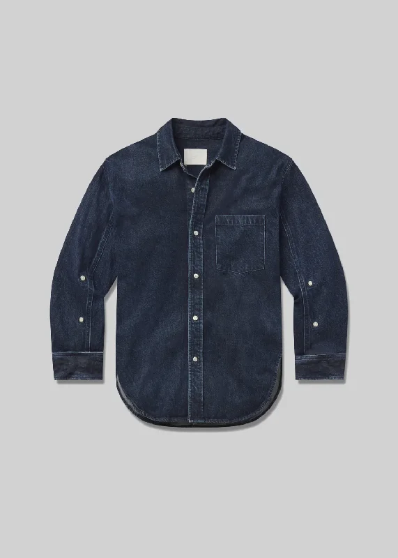 Kayla Denim Shirt Layered Multi-layer Single Layer