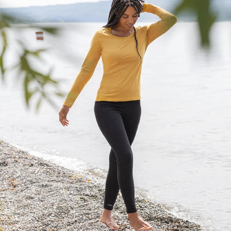 Engel Women Eco Sport Mid Layer Legging, Heavy Weight, Merino Wool/Silk - Sale - 30% off Comfortable Capri-Length Leggings