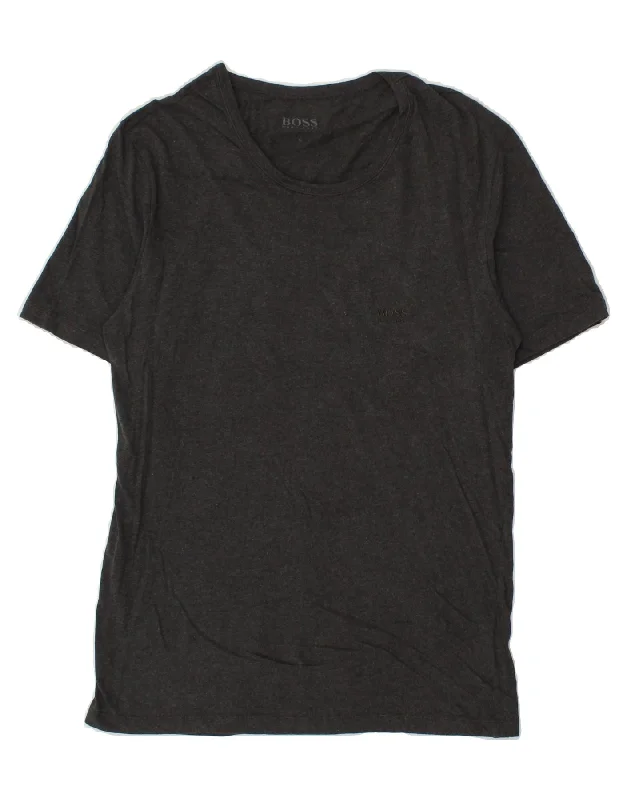 HUGO BOSS Mens T-Shirt Top Large Grey Cotton Front Pockets Side Pockets Patch Pockets HUGO BOSS Mens T-Shirt Top Large Grey Cotton Front Pockets Side Pockets Patch Pockets