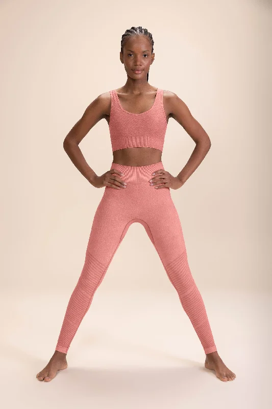 Stripe Seamless Stirrup Leggings Comfortable Printed Workout Leggings