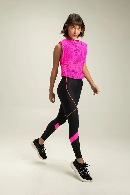 Fast Colors Leggings Elegant Printed Leggings with Pockets