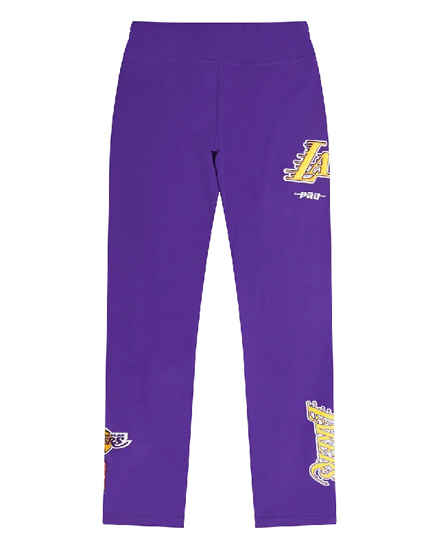 NBA LOS ANGELES LAKERS CLASSIC BIG GIRLS LEGGING (PURPLE) Comfortable Classic Yoga Leggings NBA LOS ANGELES LAKERS CLASSIC BIG GIRLS LEGGING (PURPLE) Comfortable Classic Yoga Leggings