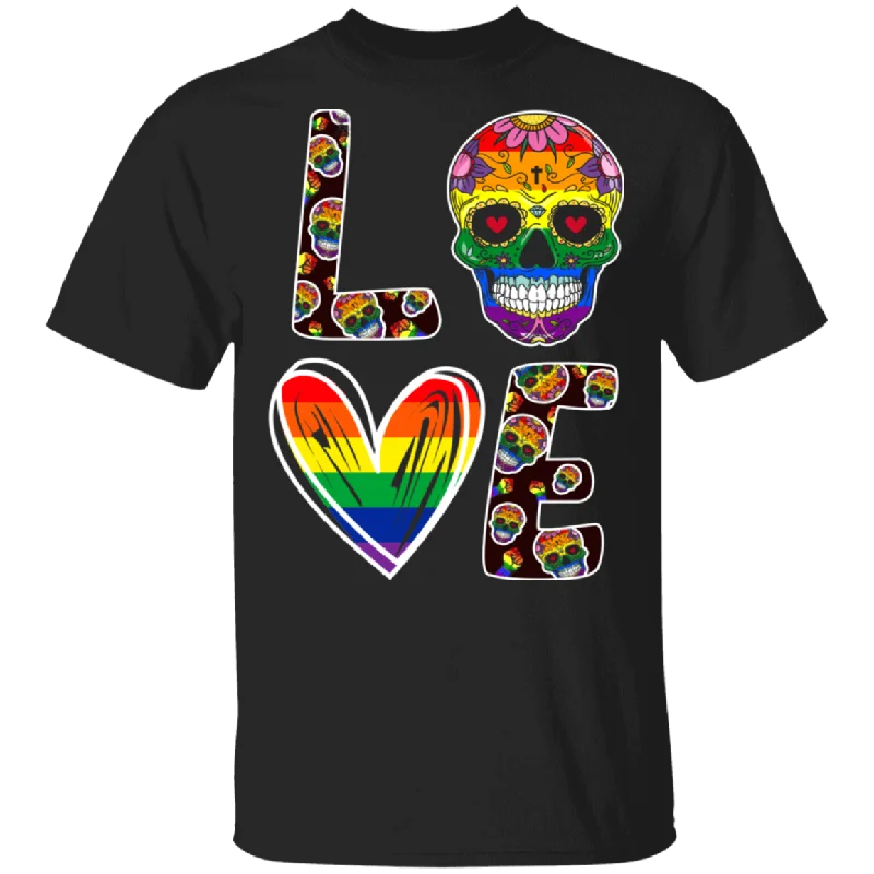 Cute Love LGBT Sugar Skull Shirt Matching Proud LGBT Support Gay Lesbian Gifts T-Shirt Houndstooth Herringbone Solid Cute Love LGBT Sugar Skull Shirt Matching Proud LGBT Support Gay Lesbian Gifts T-Shirt Houndstooth Herringbone Solid