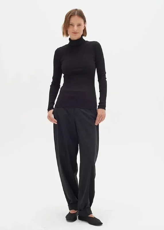 Dagna Rollneck Turtleneck T-Shirt Striped Floral Plaid