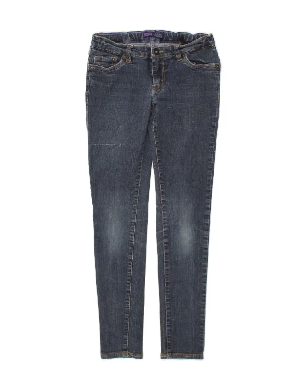 LEVI'S Girls Legging Skinny Jeans 11-12 Years W24 L26 Blue Cotton Fashionable Full-Length Active Leggings