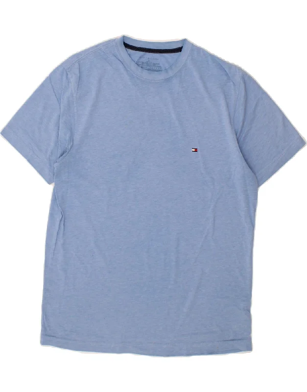 TOMMY HILFIGER Mens T-Shirt Top Medium Blue Cotton Chenille Blend Fleece Blend Nylon Blend TOMMY HILFIGER Mens T-Shirt Top Medium Blue Cotton Chenille Blend Fleece Blend Nylon Blend