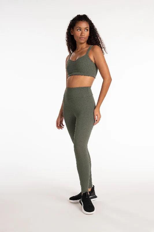 LIVE! Effect Legging Comfortable Ribbed Sports Leggings