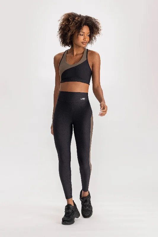 Hype Block Legging Comfortable Sports Performance Tights