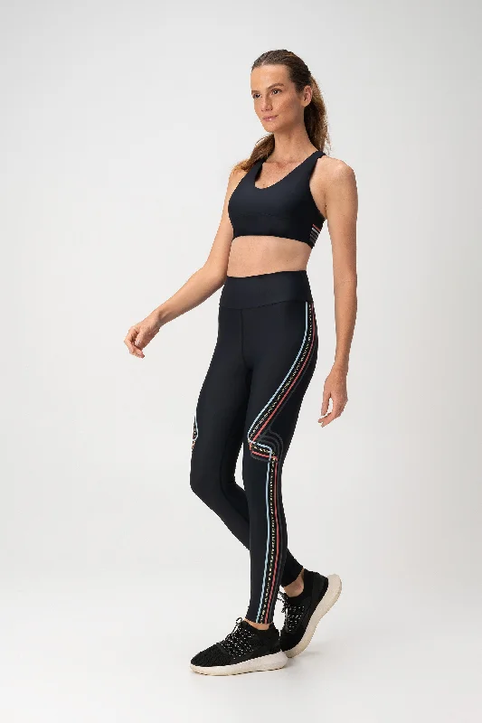 Fit Lines Leggings Trendy Digital Print Leggings