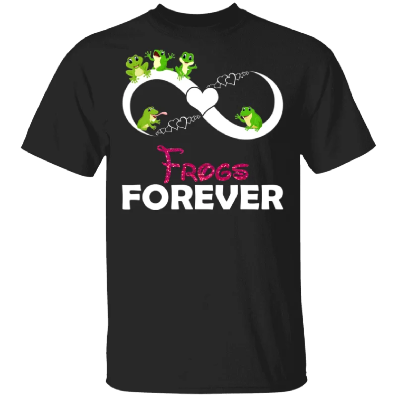 Frogs Forever Cute Frogs And Hearts Shirt Matching Frog Lover Fans Gifts T-Shirt Modern Contemporary Chic