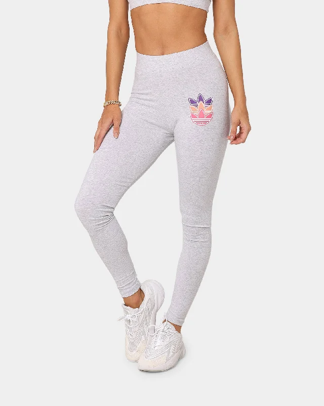 Adidas Women's Logo Play Leggings Light Marle Comfortable Lounge Leggings