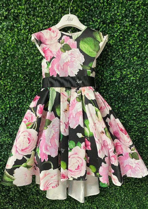 Sara's Exclusive! Michelina Bimbi Pink and Green Floral Party Dress Tunics Corduroy durable