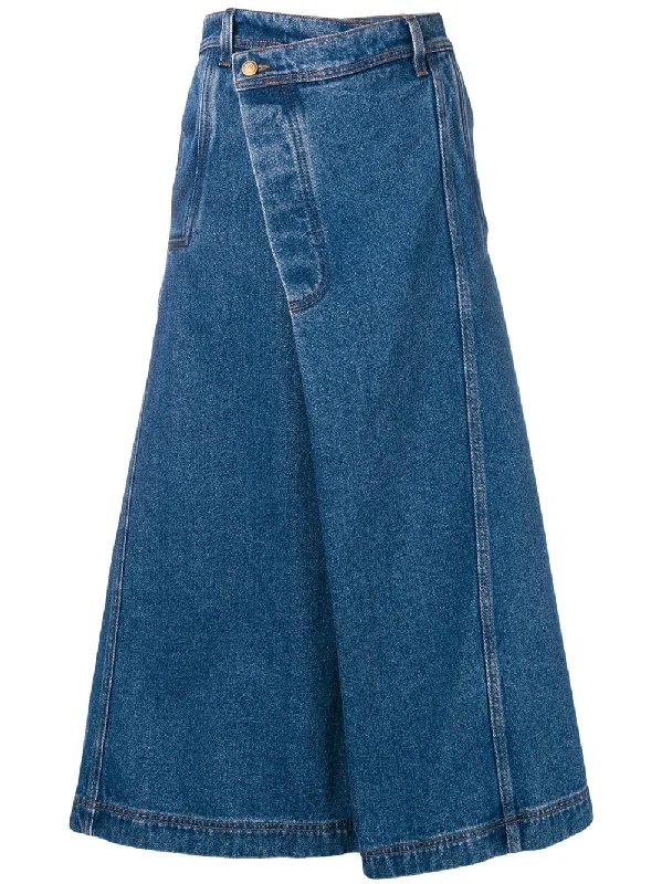 Pound midi skirt ruffled skirt detail